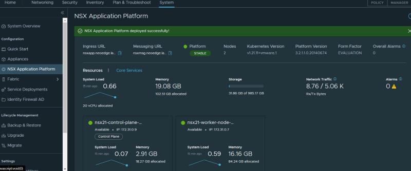 Featured image of post Setup NSX Application platform with CSE